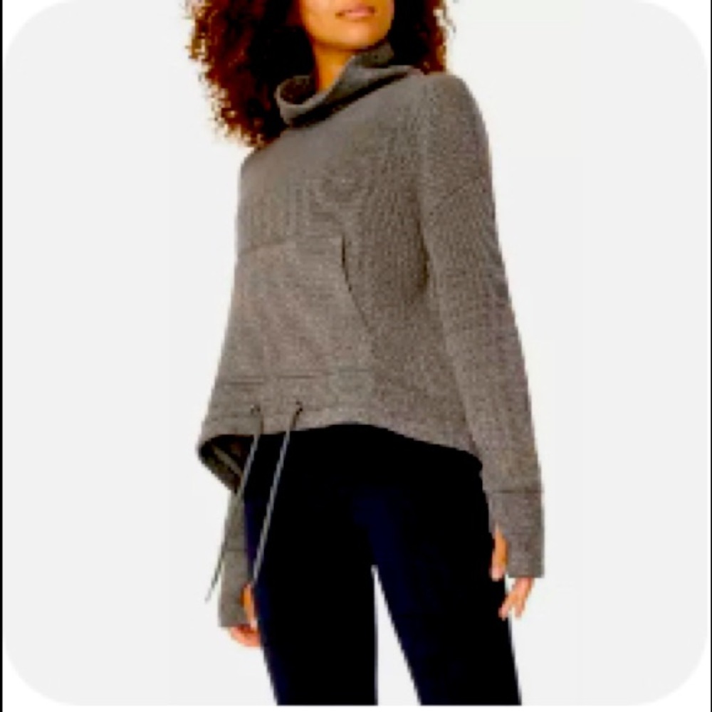 Sweaty Betty Boucle Funnel Neck Sweater EUC